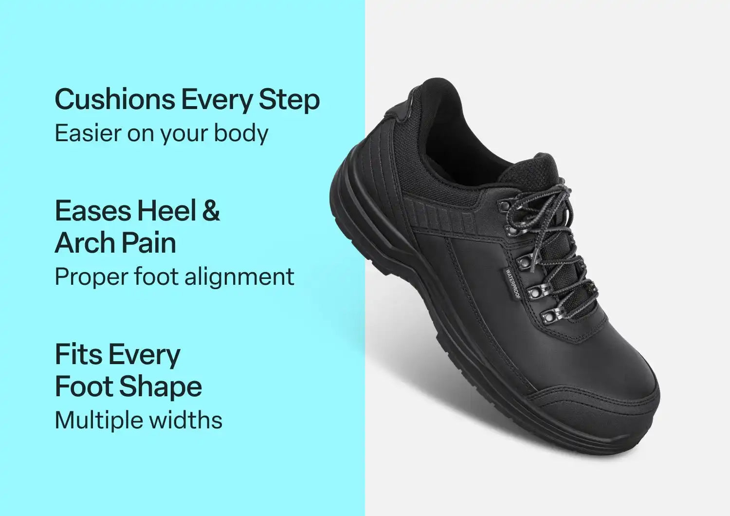Slate Hands-Free Work Shoes - Black Secondary image