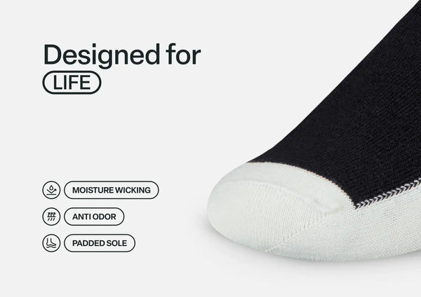Casual/Dress Diabetic Socks - Black