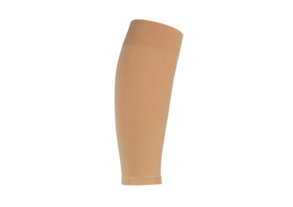 Compression Calf Sleeves Wide 15-20 mmHg - Tan Main image