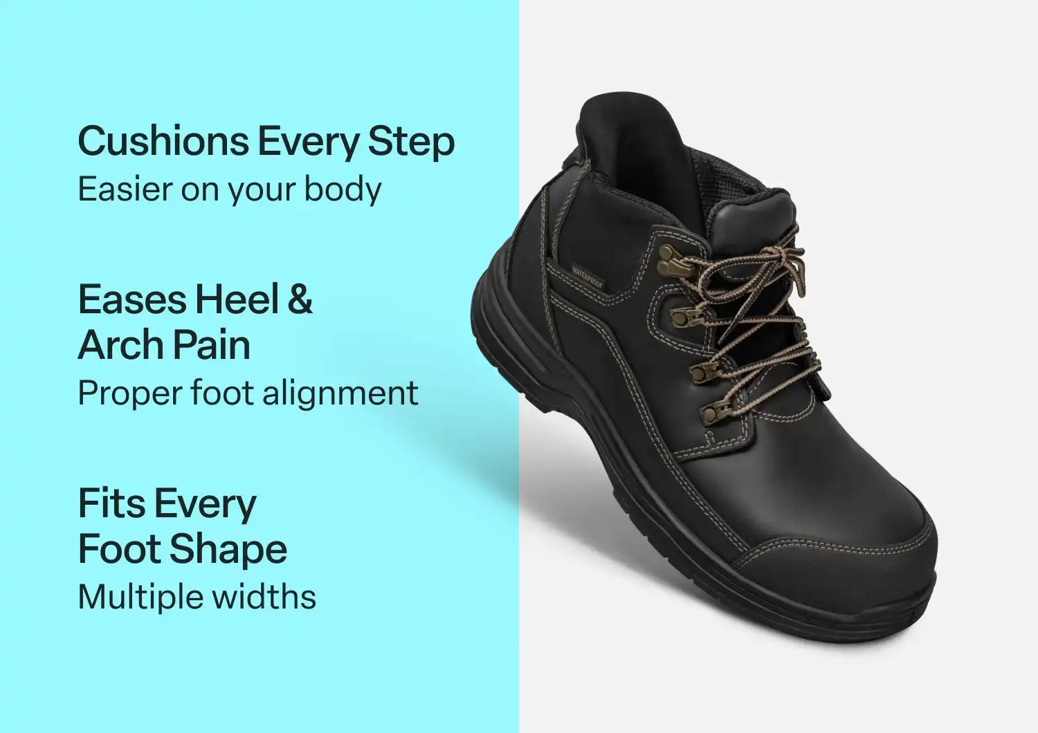 Graphite Hands-Free Work Boots - Black Secondary image