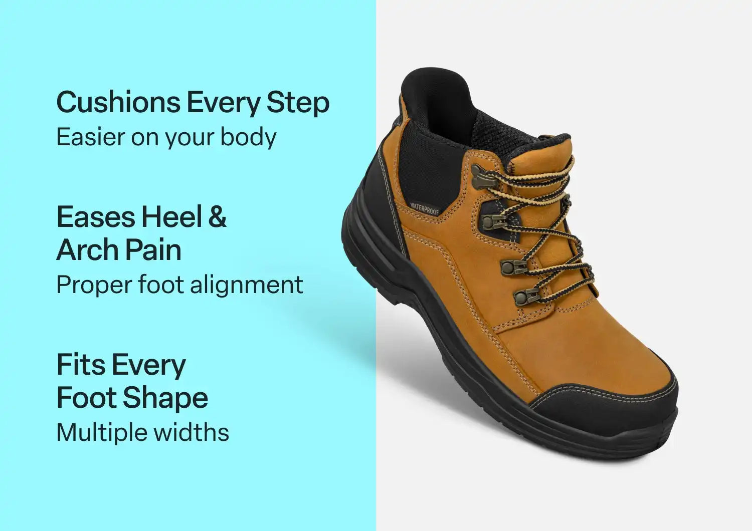 Quartz Hands-Free Work Boots - Wheat Secondary image