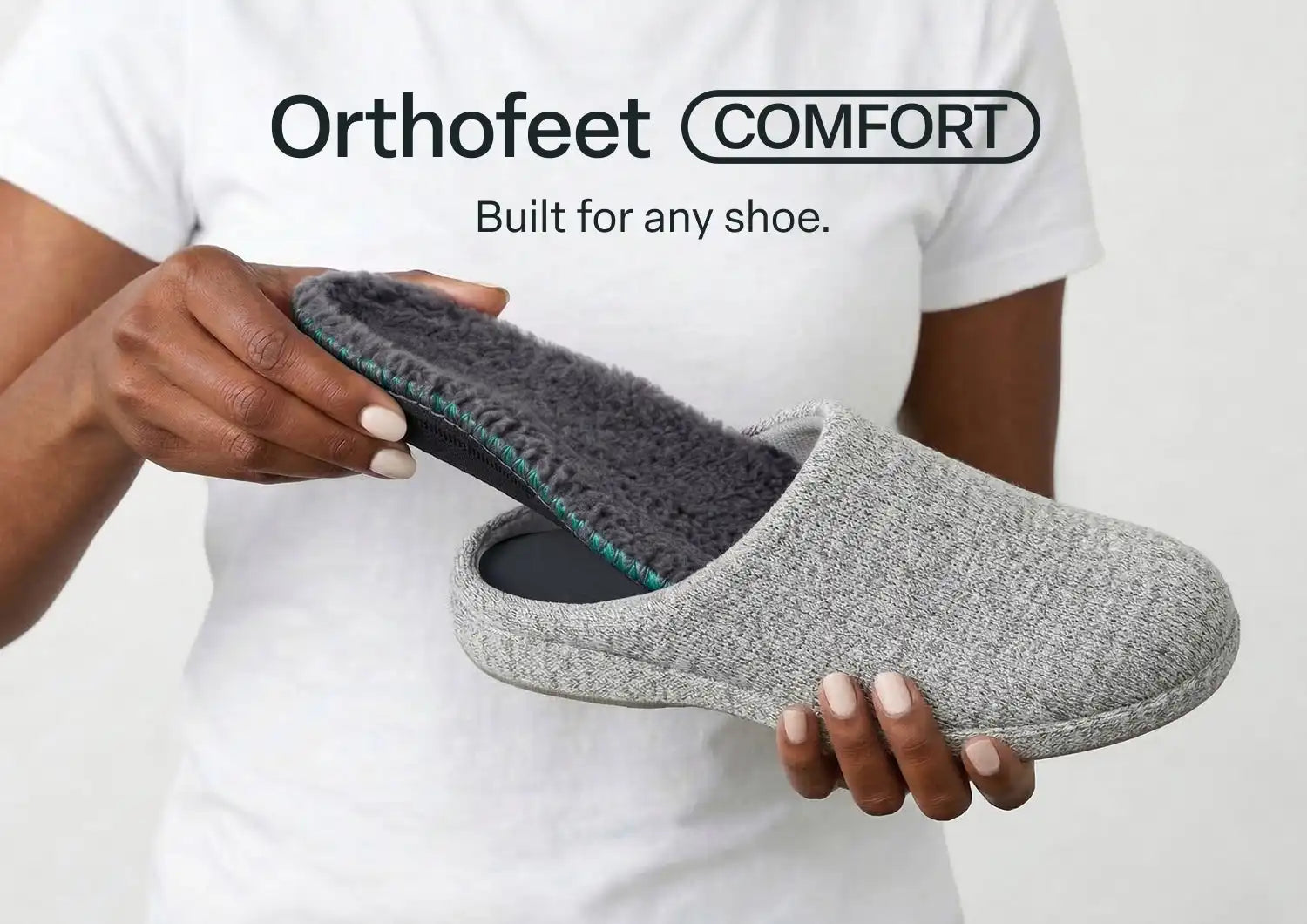 Women's Slipper Insoles - Gray Secondary image