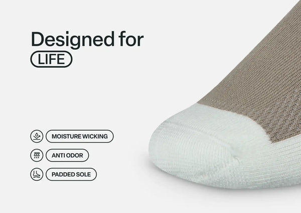 Casual/Dress Diabetic Socks - Brown