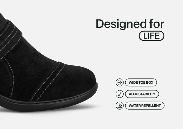 Eva - Black Suede